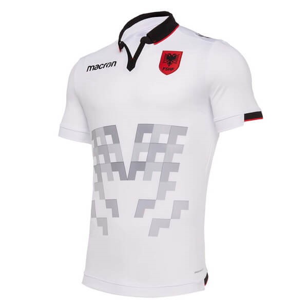 Camisetas Albania Segunda equipo 2019 Blanco